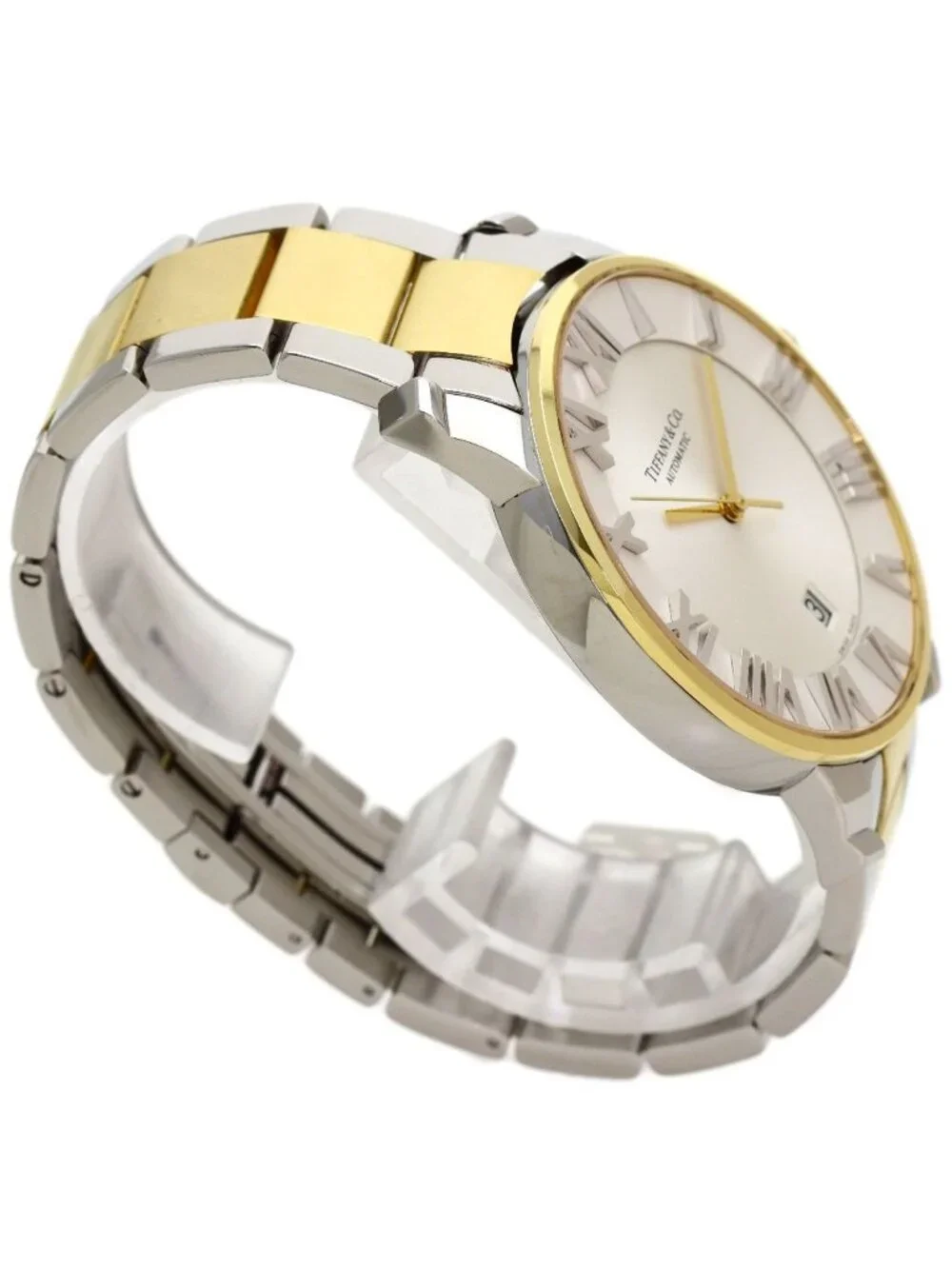 Tiffany & Co Atlas Dome Watch SS Yellow Gold